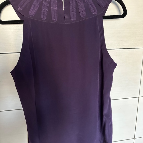 Banana Republic Silk Sleeveless Blouse | Violet Purple | Size M - Picture 2 of 4